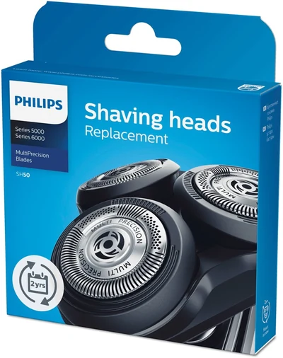 Ostrza do golarek Philips SH50/50 - zestaw 3 sztuki, chromowe, kompatybilne z serią S5xxx