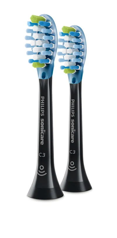 Główka szczoteczki PHILIPS Sonicare HX9042/88, 2 szt., czarna, średnia twardość