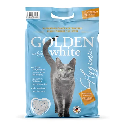 Żwirek dla kota Golden Grey White 14kg - bentonitowy