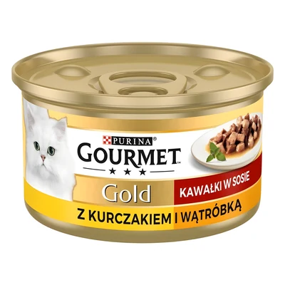 Karma mokra Gourmet Gold Kurczak i wątróbka 85g