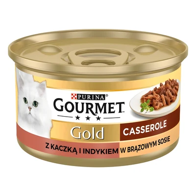 Mokra karma Gourmet Gold 85g dla kota - kaczka i indyk
