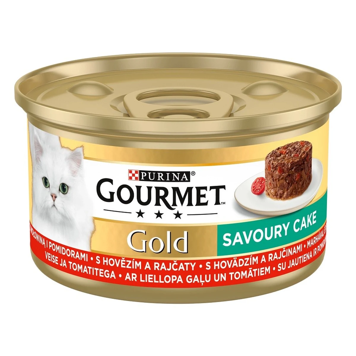 Mokra karma dla kota Gourmet Gold, smak: wołowina, opakowanie 85 g