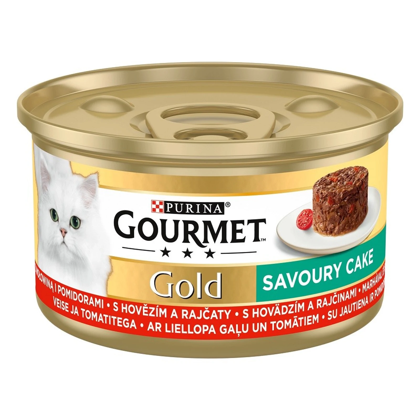 Mokra karma dla kota Gourmet Gold, smak: wołowina, opakowanie 85 g — zdjęcie 1 z 8