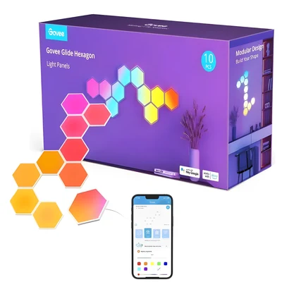 Oświetlenie studyjne Govee Glide Hexa (10 paneli) H6061