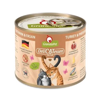 Karma mokra GranataPet DeliCatessen z indykiem i bażantem 200g