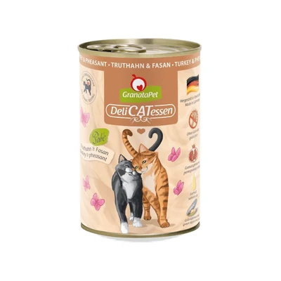 Mokra karma dla kota Granatapet DeliCatessen Indyk i bażant 400g