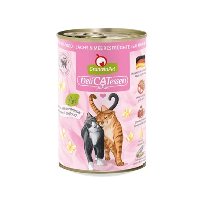Mokra karma dla kota GranataPet DeliCatessen z łososiem i owocami morza 400g