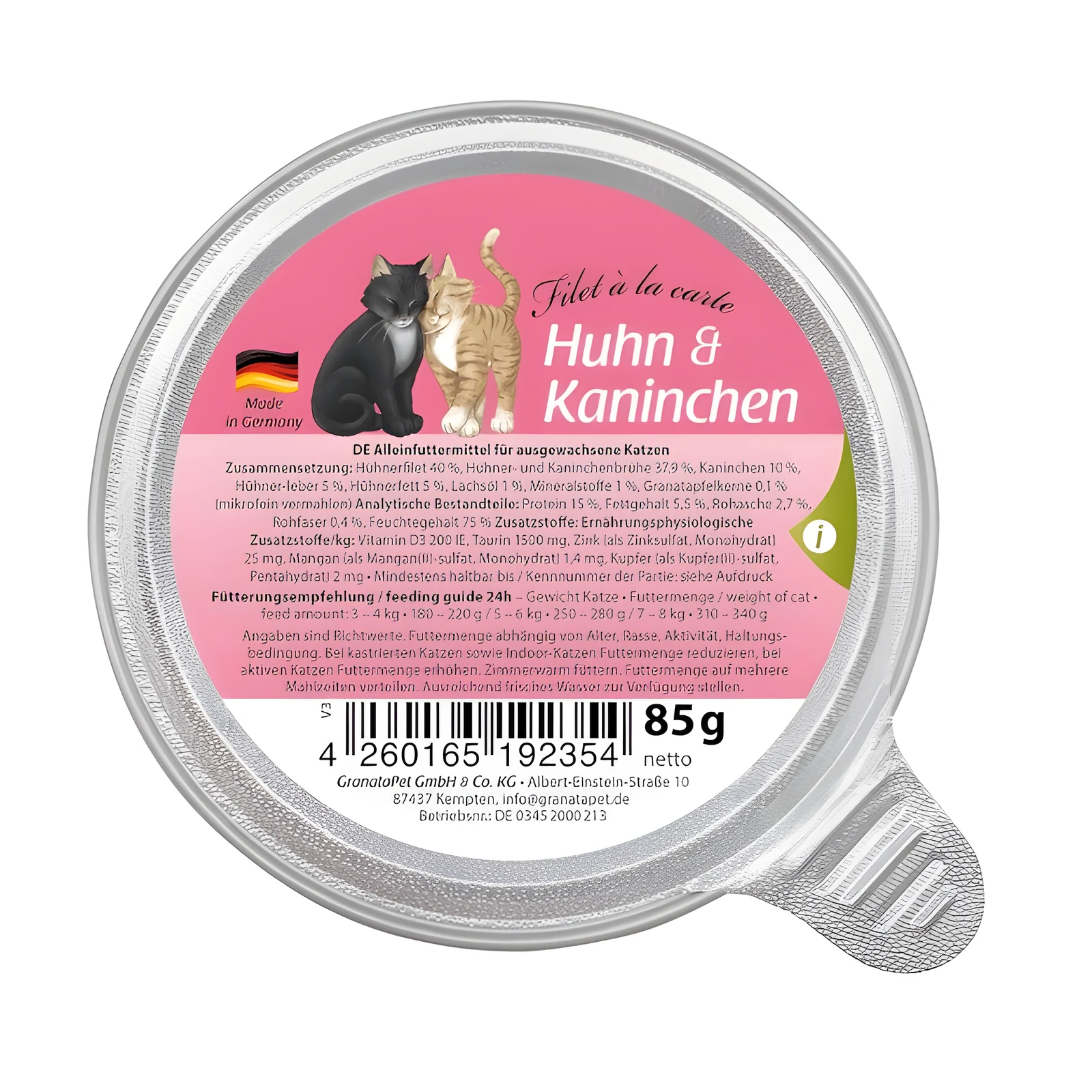 GranataPet Filet a la carte kurczak z królikiem 85g — zdjęcie 1 z 2