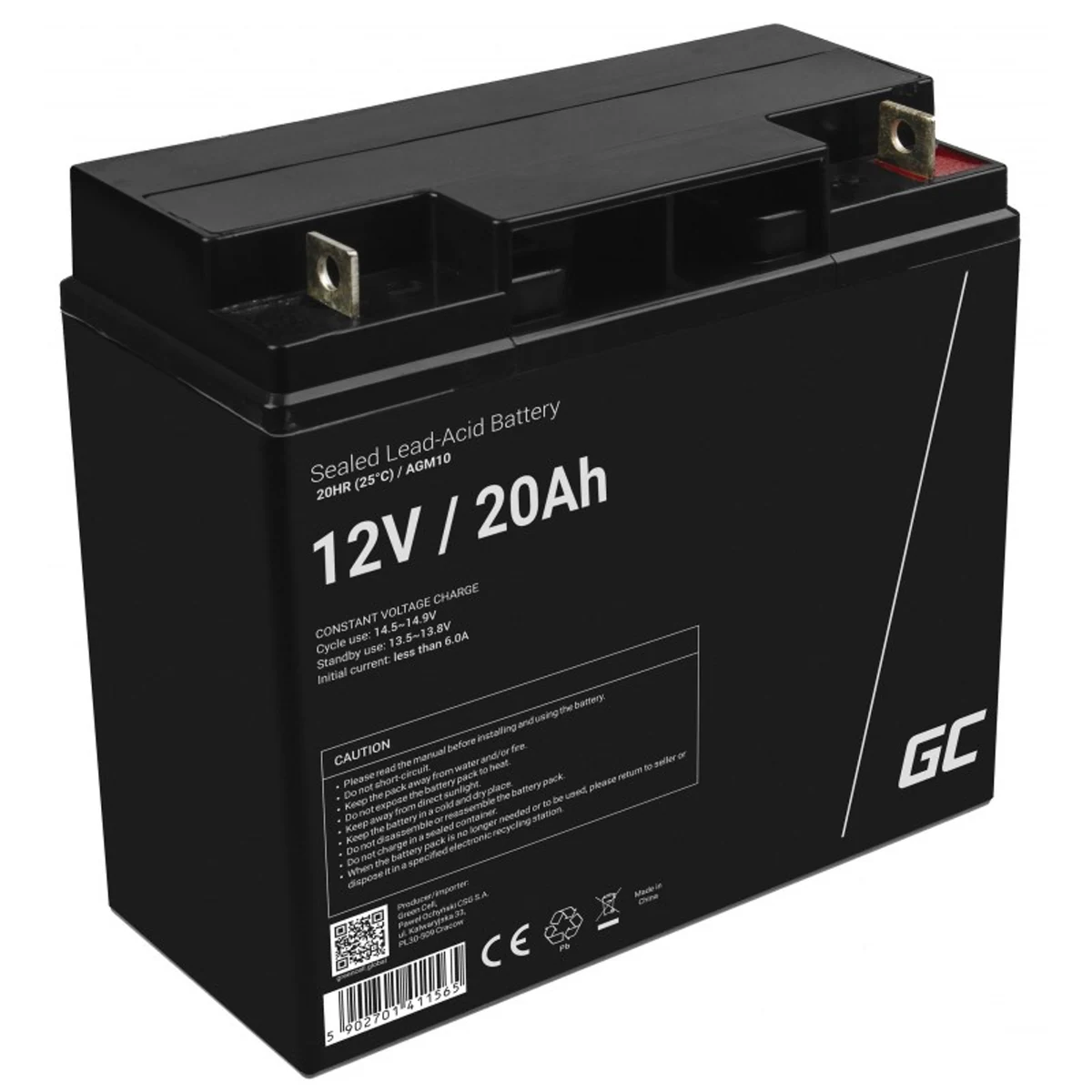 GREEN CELL AGM10 12V 20AH Żelowy Akumulator