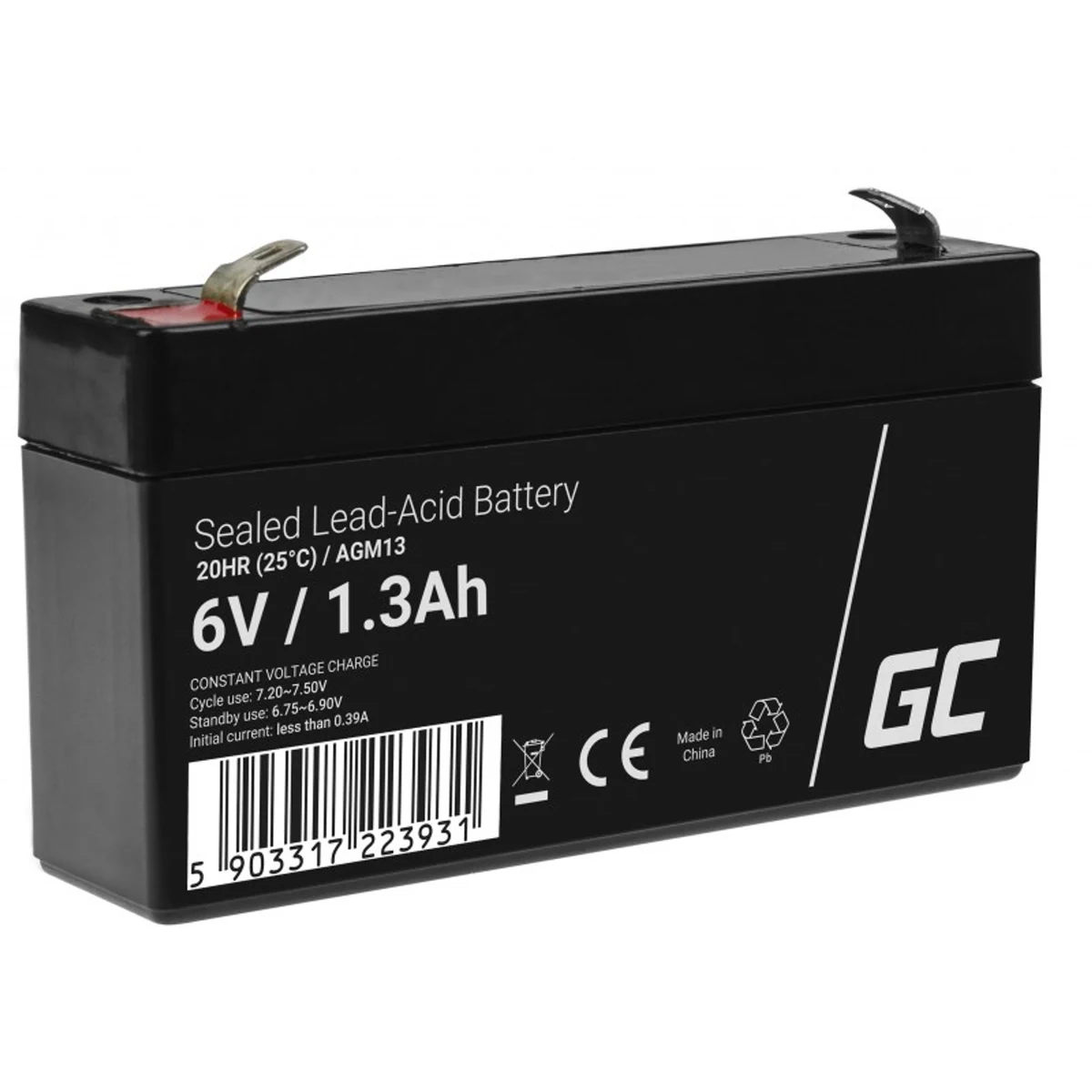 GREEN CELL AGM13 6V 1.3Ah Akumulator