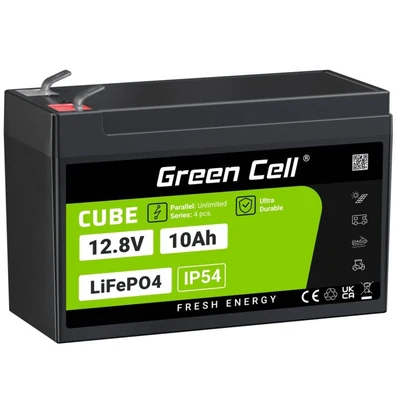 GREEN CELL AKUMULATOR LIFEPO4 10Ah 12V/12.8V