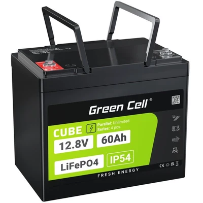 Akumulator GREEN CELL LFP Cube 60Ah 12V 768Wh