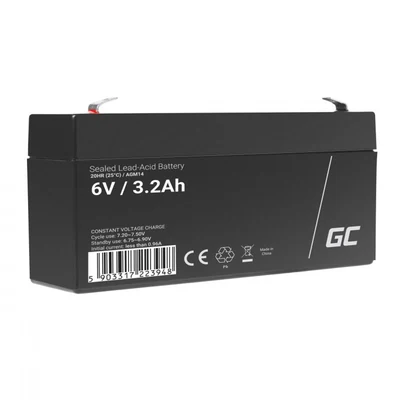 Akumulator żelowy AGM 6V 3,2Ah GREEN CELL
