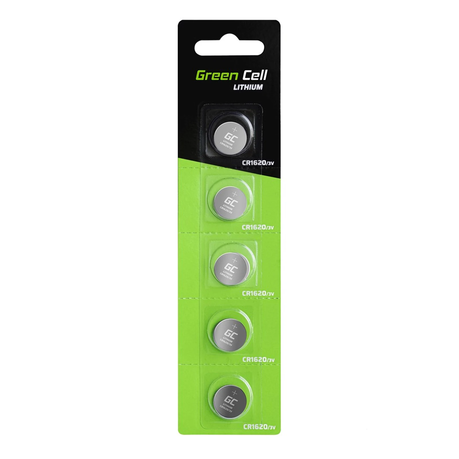 GREEN CELL BATERIE XCR03 5X CR1620 3V — zdjęcie 1 z 5