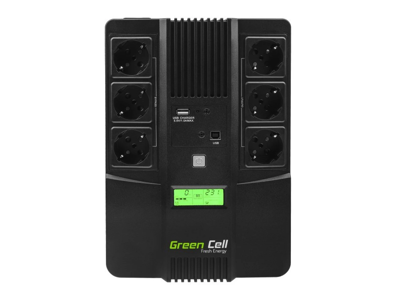 GREEN CELL UPS06 600VA 360W AIO - Bezpieczny Zasilacz — zdjęcie 1 z 5