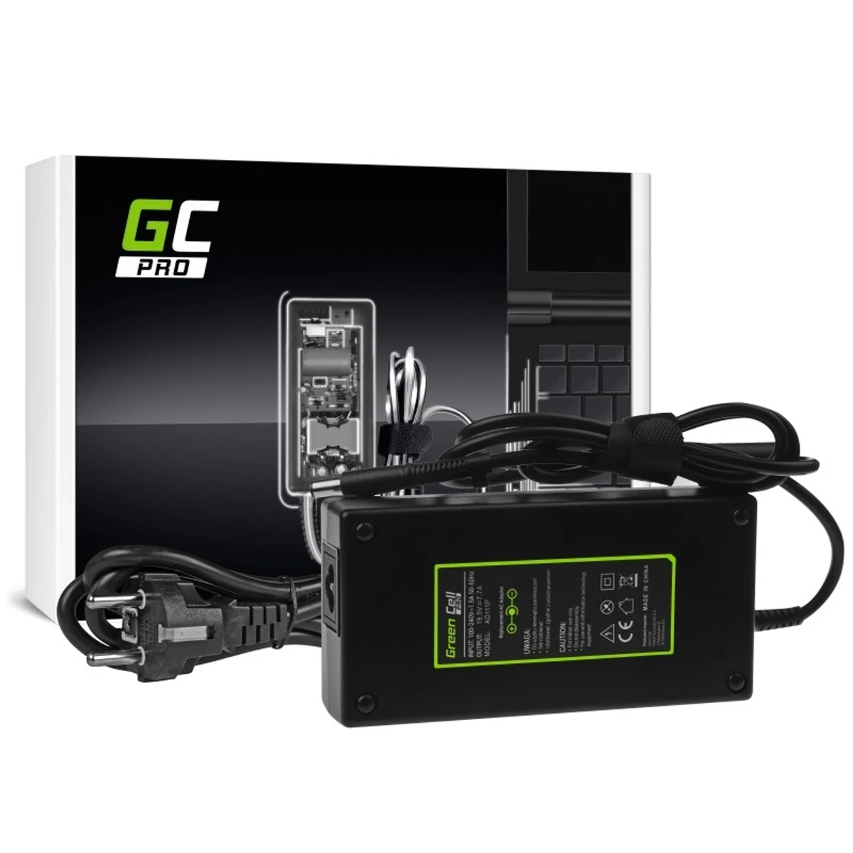 GREEN CELL Zasilacz AD111P do HP EliteBook i ZBook 150W