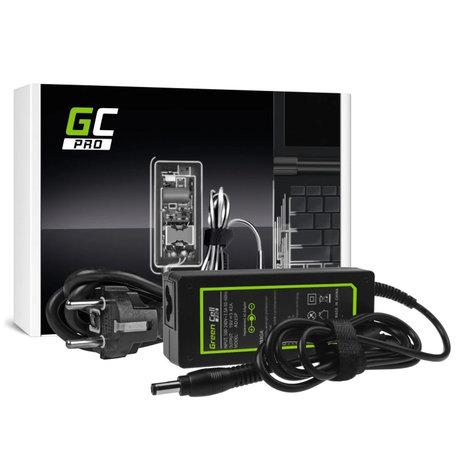 GREEN CELL ZASILACZ AD25P ASUS 19V 3.42A 65W — zdjęcie 1 z 5