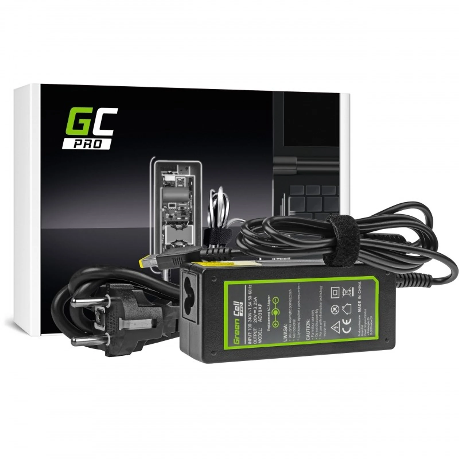 GREEN CELL ZASILACZ AD38AP LENOVO 65W — zdjęcie 1 z 5