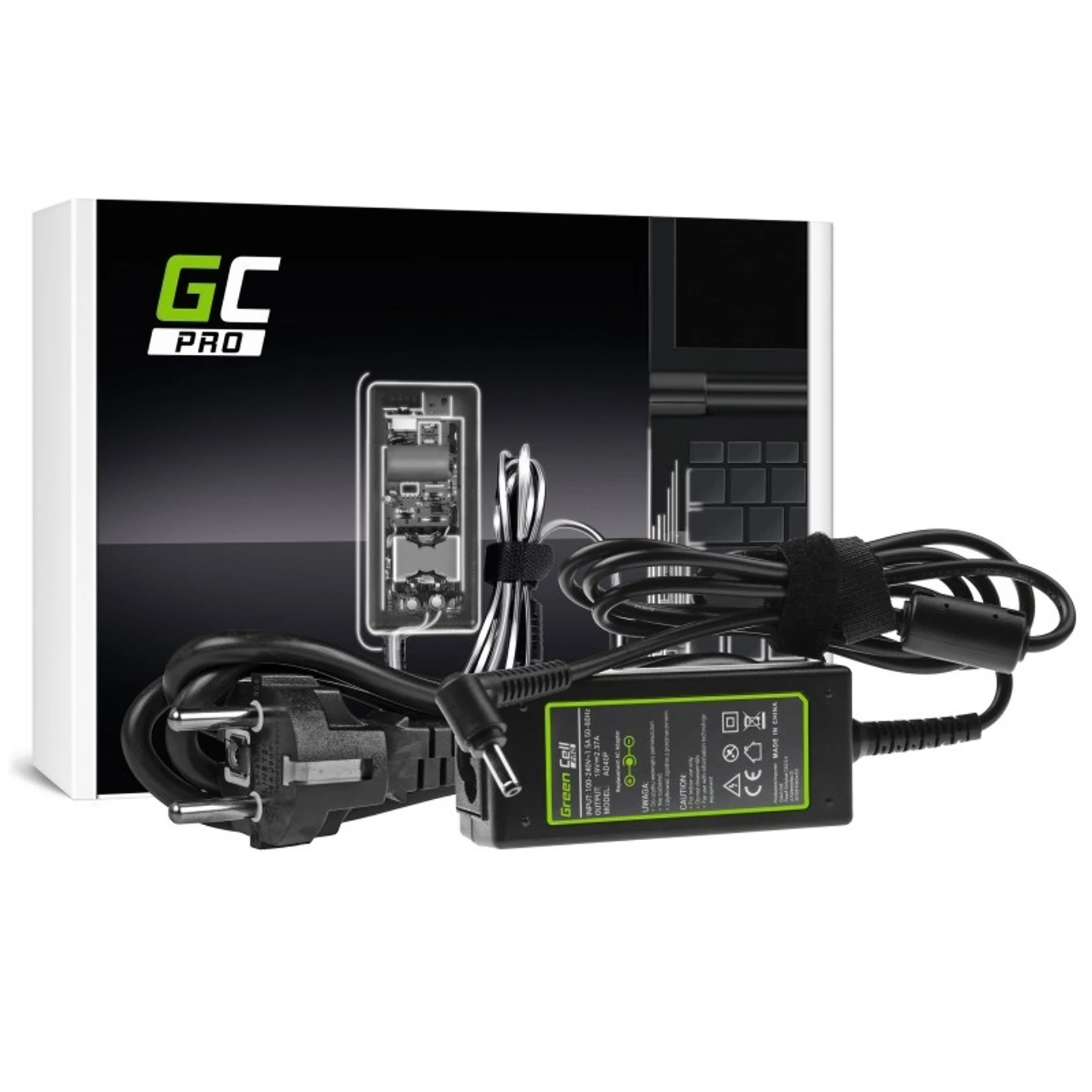 GREEN CELL ZASILACZ AD40P ASUS 19V 2.37A 45W — zdjęcie 1 z 5
