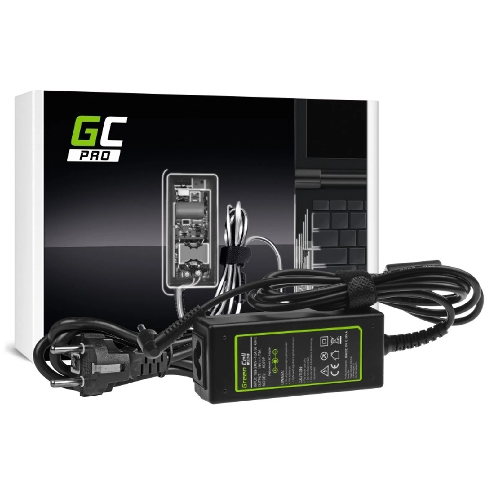 GREEN CELL Zasilacz AD70P do ASUS X201E VivoBook F200CA F200MA F201E Q200E S200E X200CA X200M X200MA X202E — zdjęcie 1 z 5