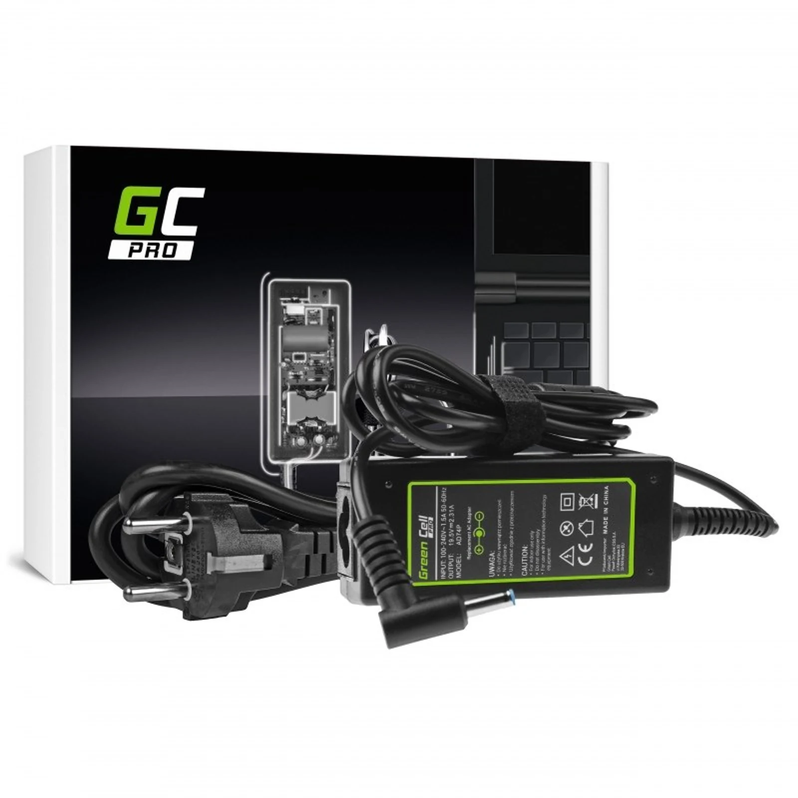 GREEN CELL ZASILACZ AD74P HP 19.5V 2.31A 45W — zdjęcie 1 z 5