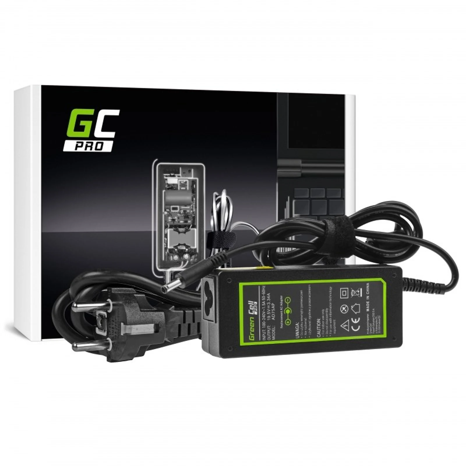GREEN CELL ZASILACZ AD75AP DELL 19V 3.42A 65W — zdjęcie 1 z 5