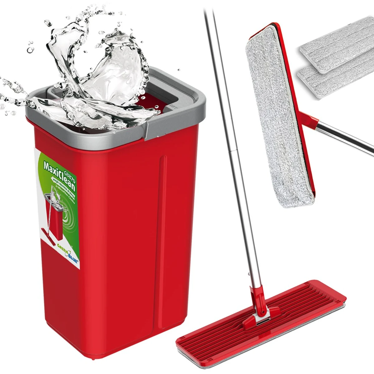GREENBLUE MOP PŁASKI GB870 Z WIADREM