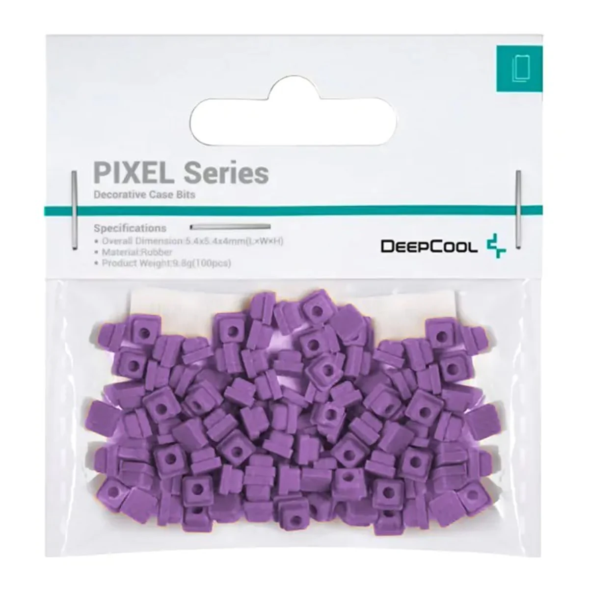 Gumowe kołłówki DeepCool PIXEL TV - fioletowe