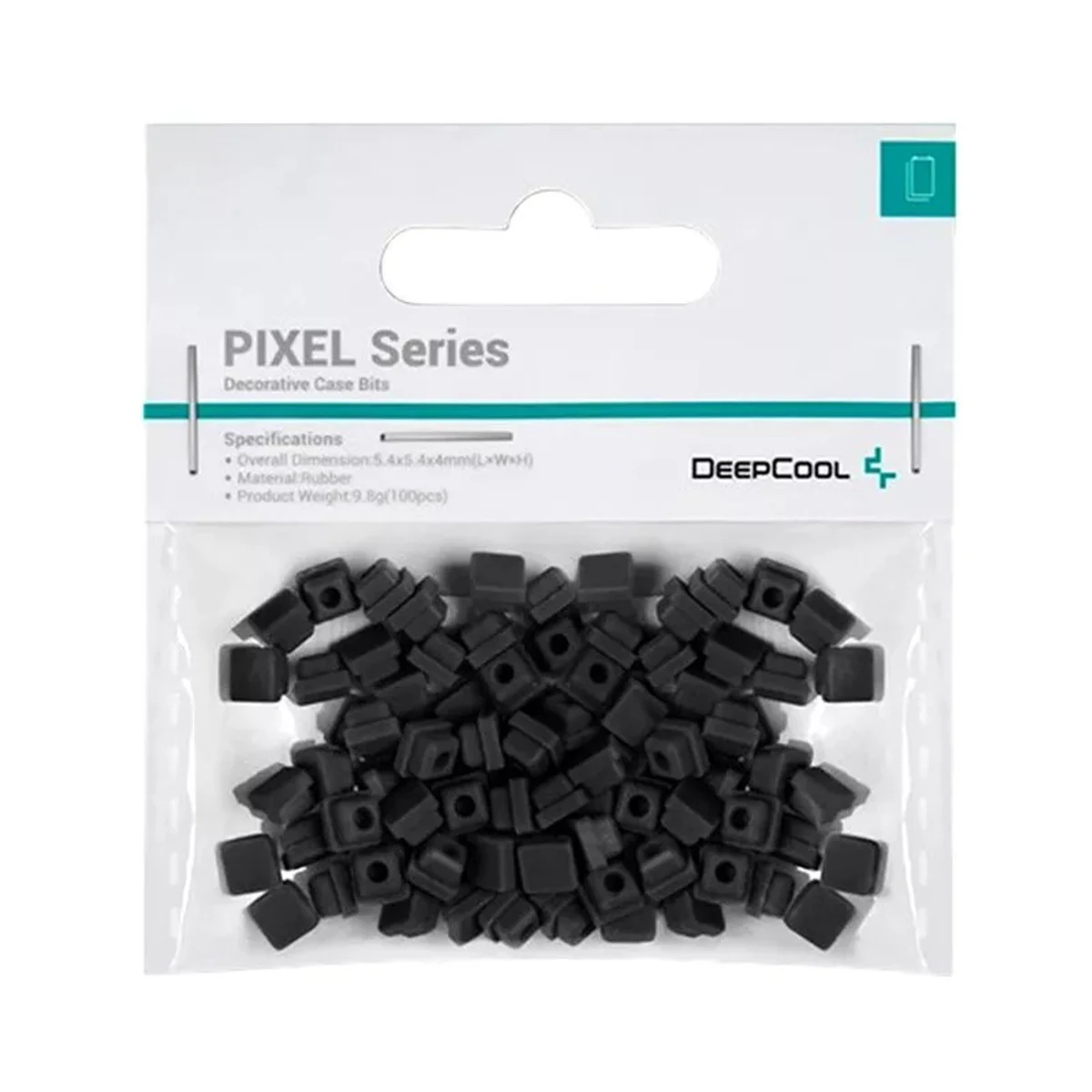 Gumowe Końcłówki DeepCool PIXEL BK Czarny