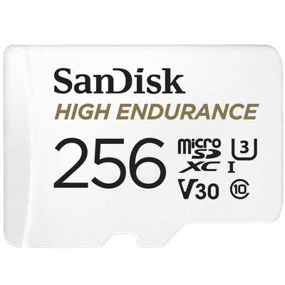Karta microSDXC 256GB High Endurance z adapterem, klasa prędkości V30