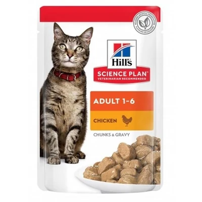 Hill's Science Plan Feline Adult z Kurczakiem 85g - Karma Mokra dla Dorosłych Kotów