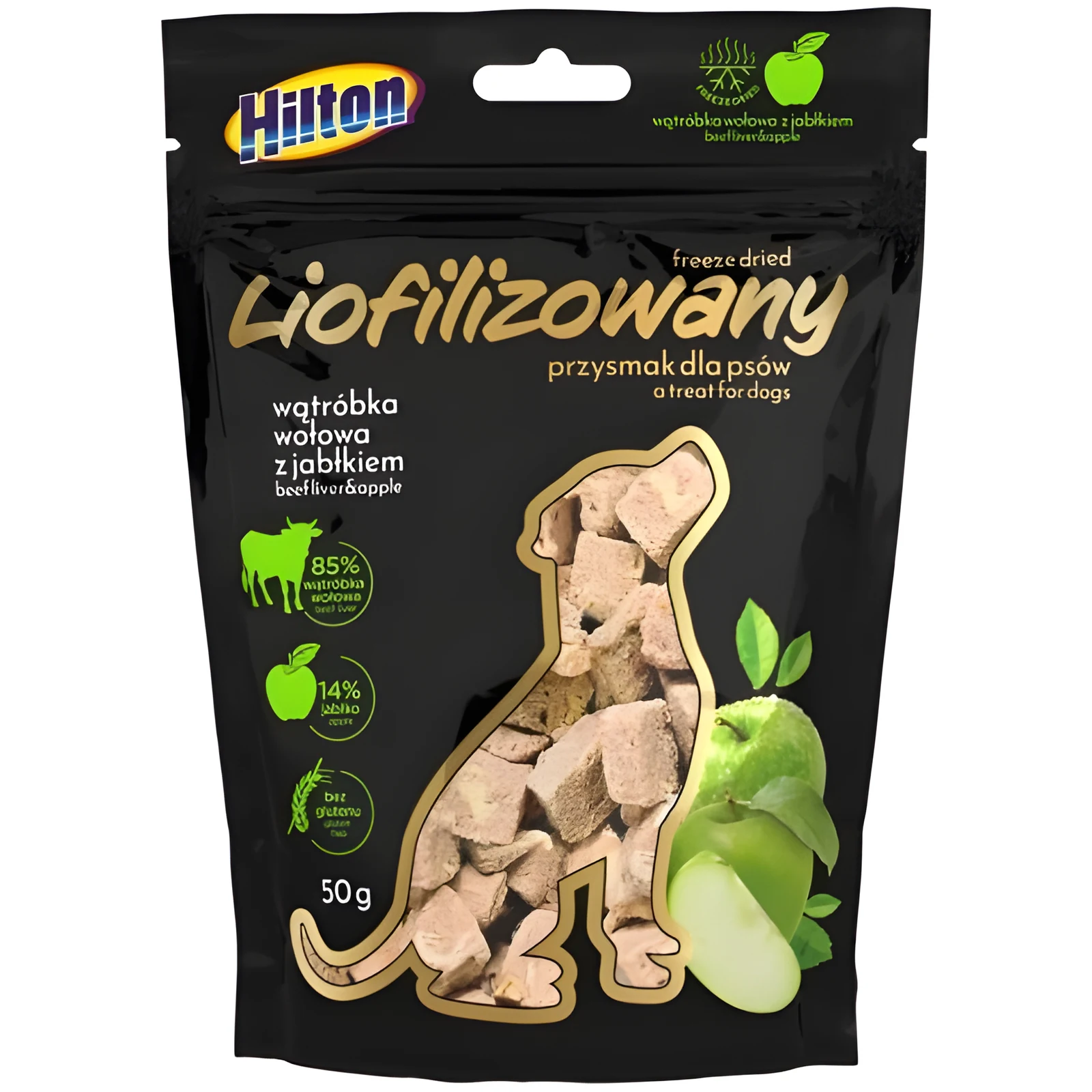 Hilton liofilizowany z wątróbką i jabłkiem 50g