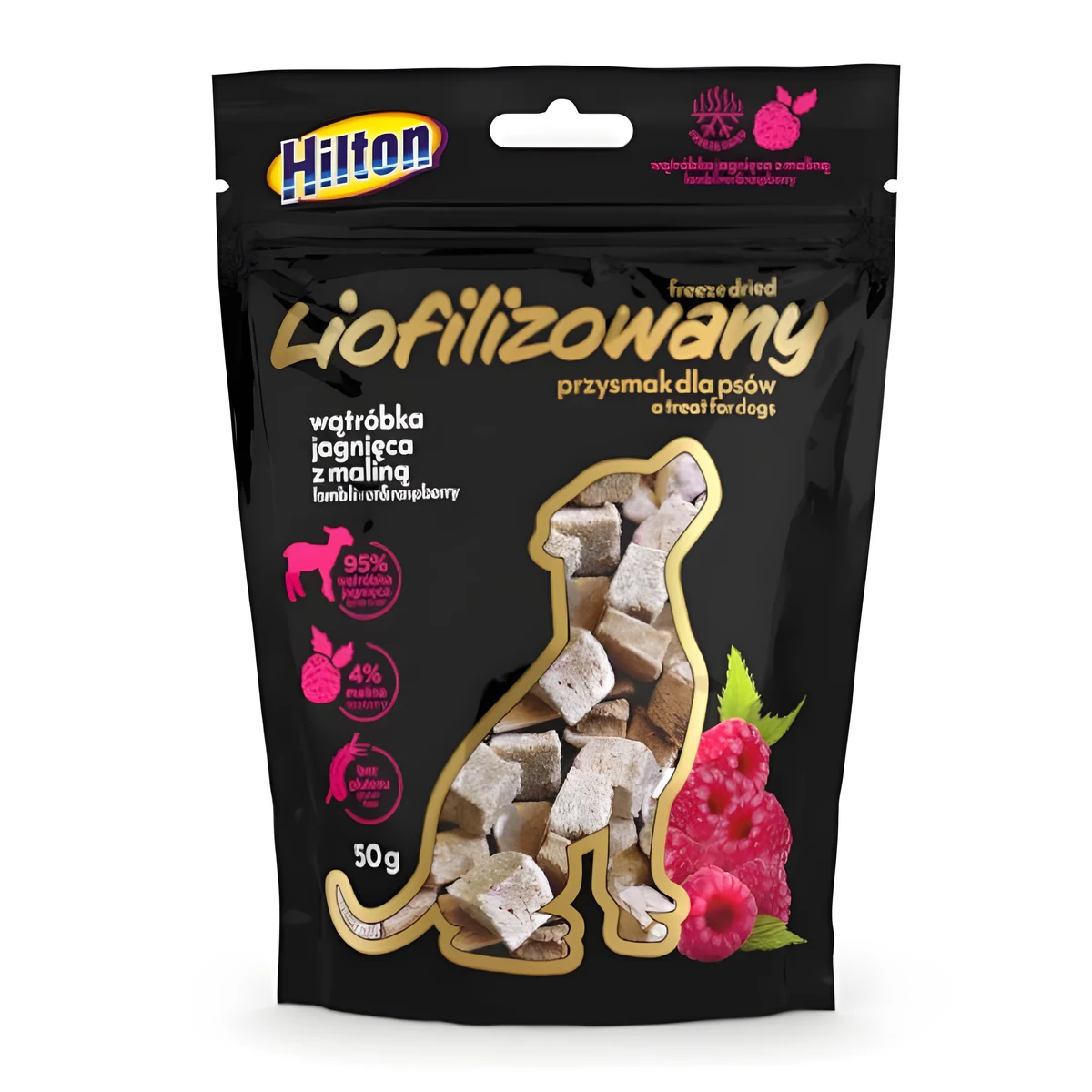 Hilton liofilizowany z wątróbką i maliną 50g