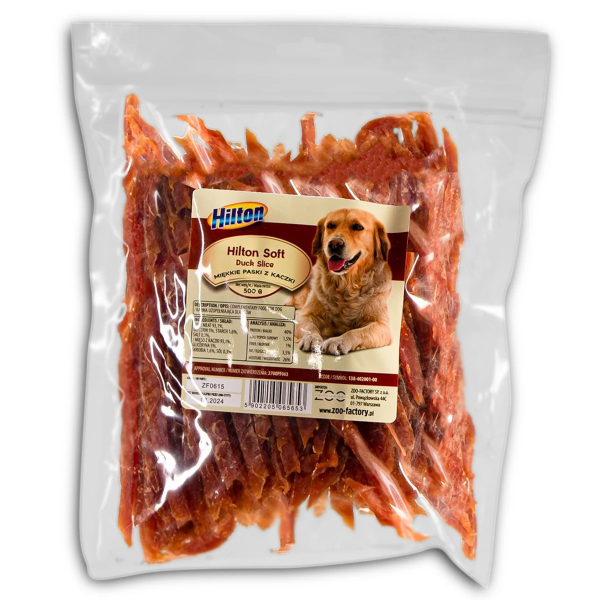 HILTON Miękkie paski z kaczki - 500 g
