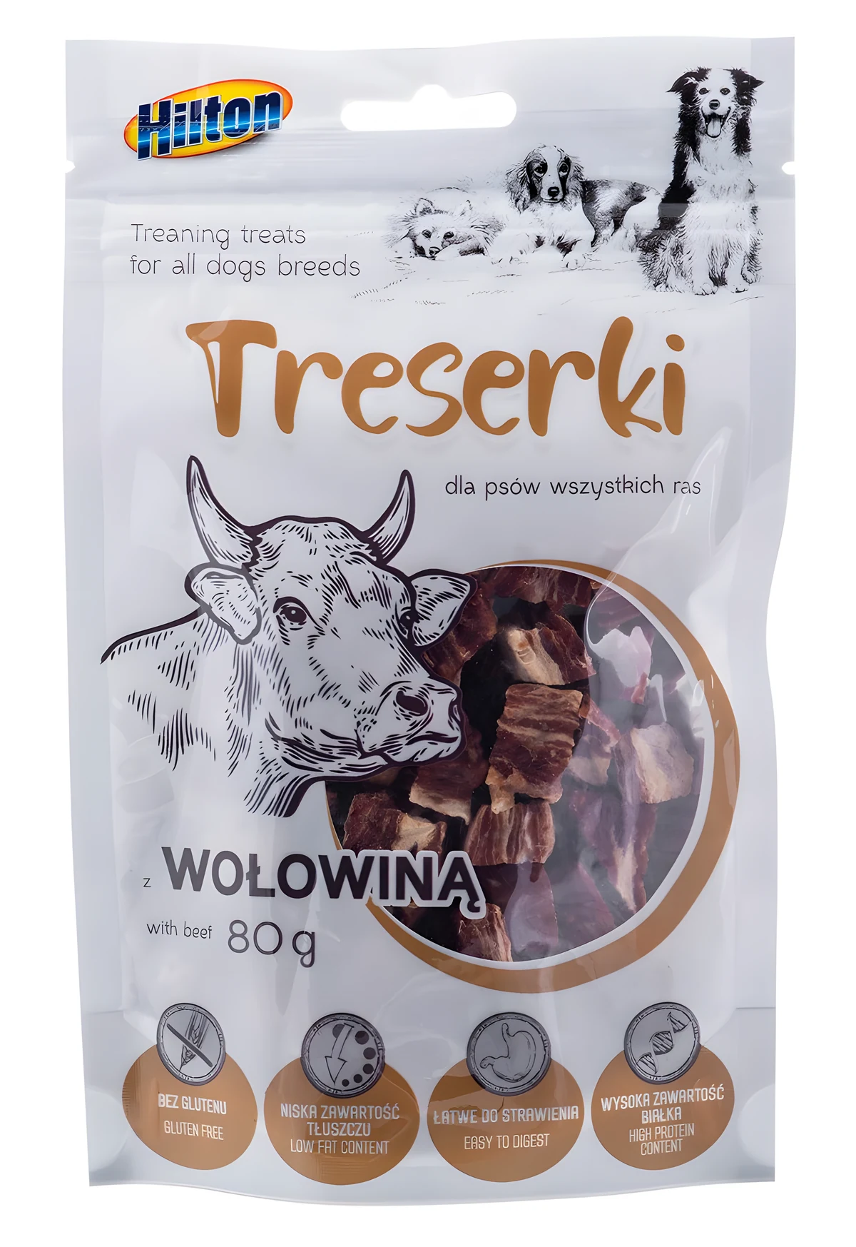HILTON Treserki mięsne z wołowinę 80 g