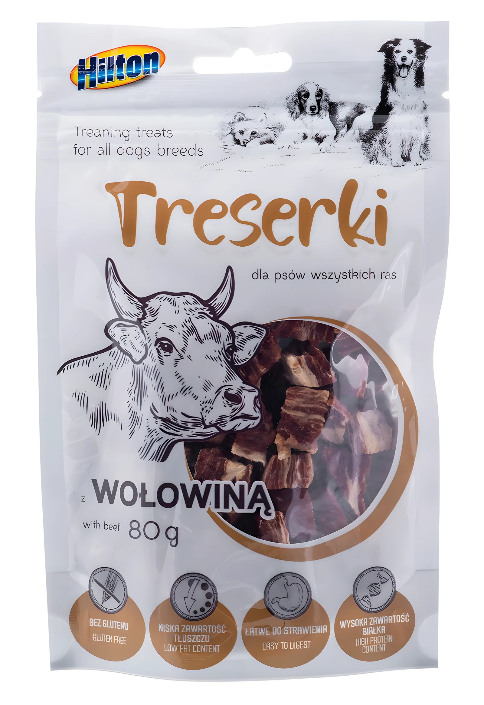 HILTON Treserki mięsne z wołowinę 80 g — zdjęcie 1 z 4