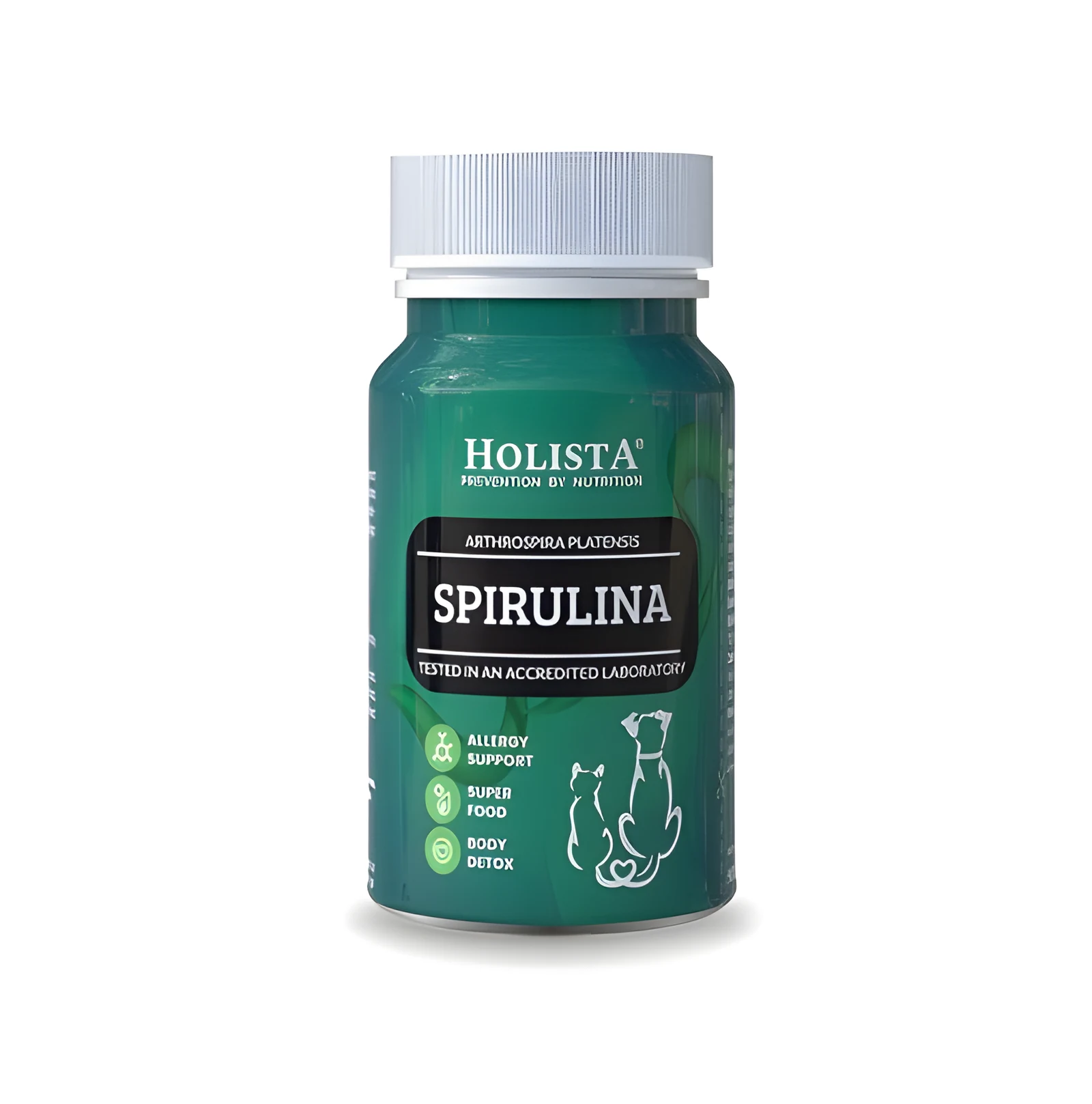 Spirulina Holista 90 tabletek - bez zbóż i glutenu