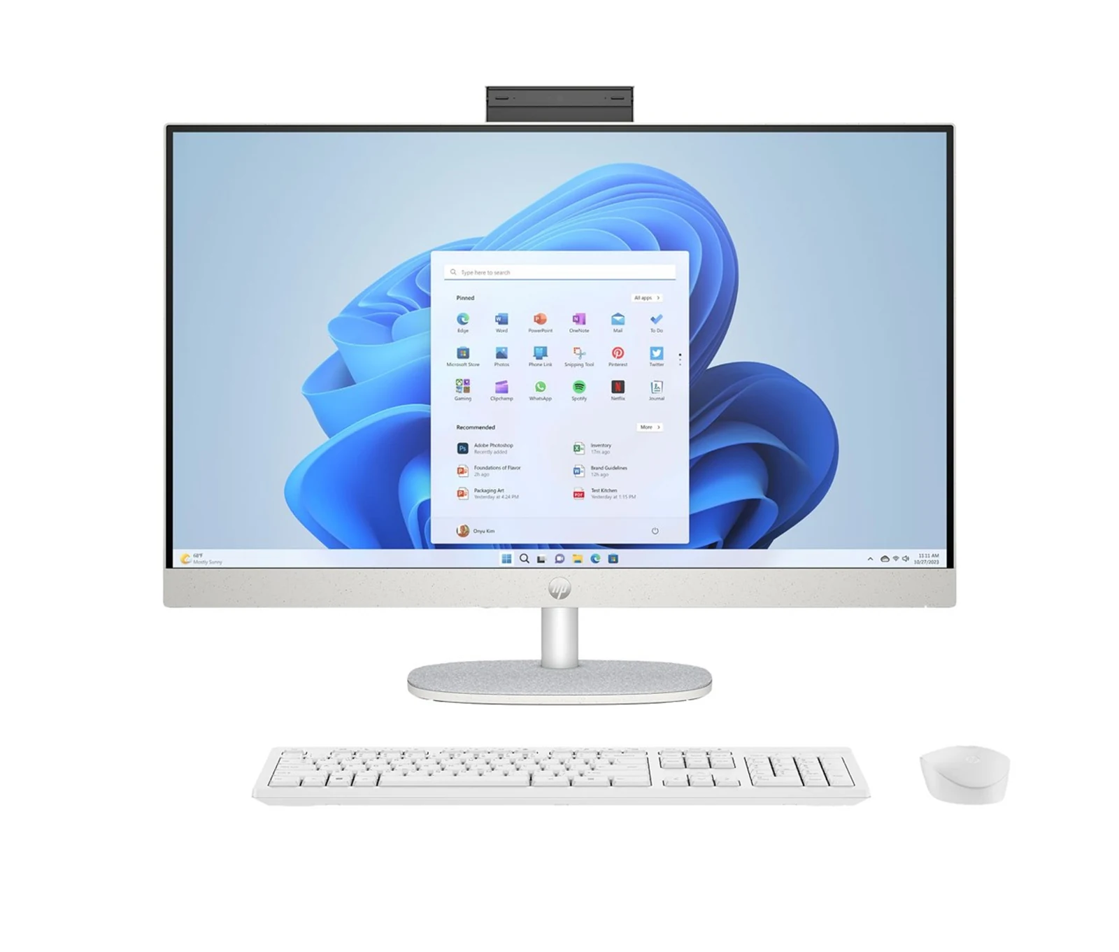 HP 27-cr0222nw AIO Ryzen 7 7730U 27" FHD IPS — zdjęcie 1 z 8