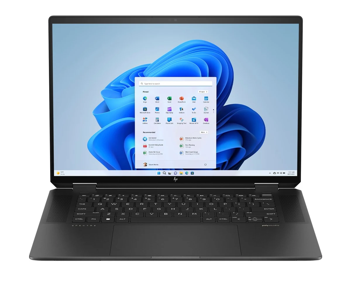 Laptop gamingowy HP Spectre x360 16" OLED 2.8K 120Hz, AMD Ryzen 7 155H, 16GB DDR5, 1TB SSD, NVIDIA RTX 4050 6GB, Windows 11 Pro, 2-letnia