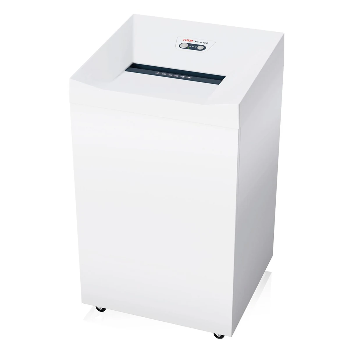 HSM Niszczarka Pure 830, 150L Biała
