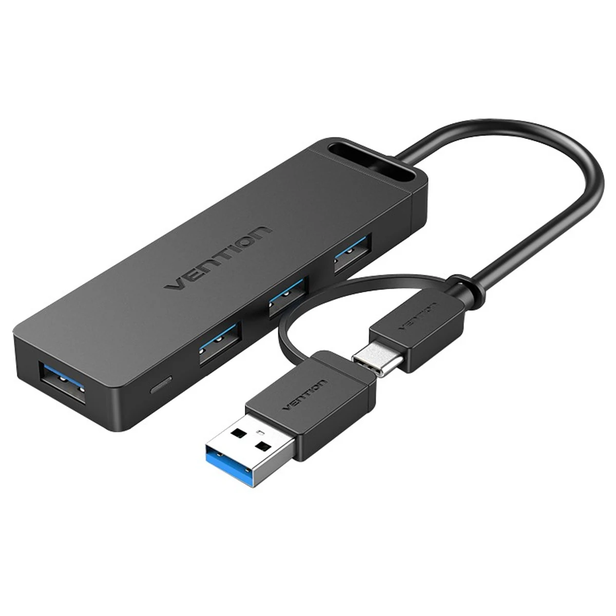 Hub USB-C 5w1 Vention z adapterem USB-C do USB-A