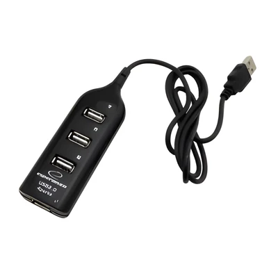 Hub USB Esperanza EA116, 4 porty USB 2.0, czarny