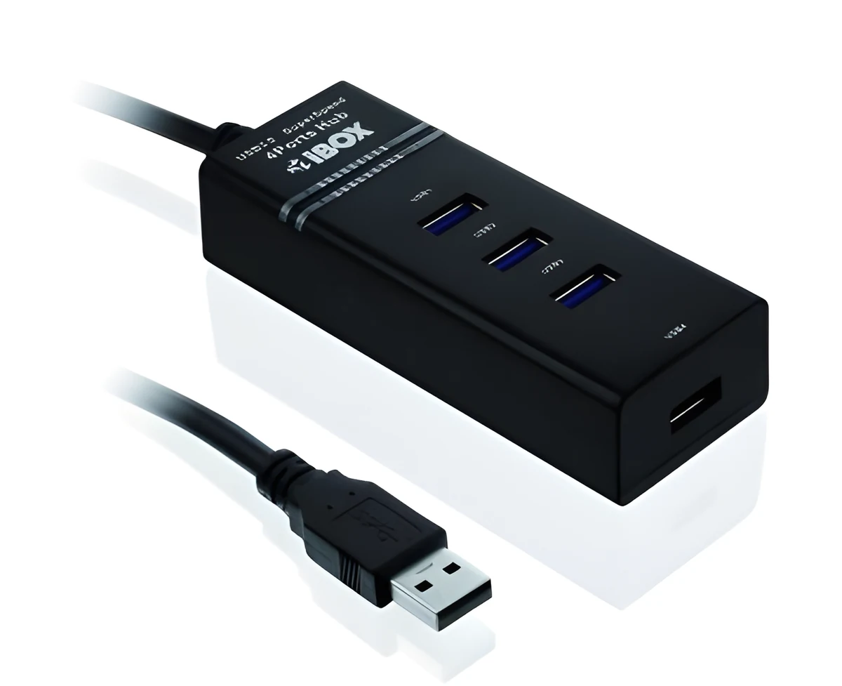 Hub IBOX USB 3.0 CZARNY 4-PORTY IUH3FB