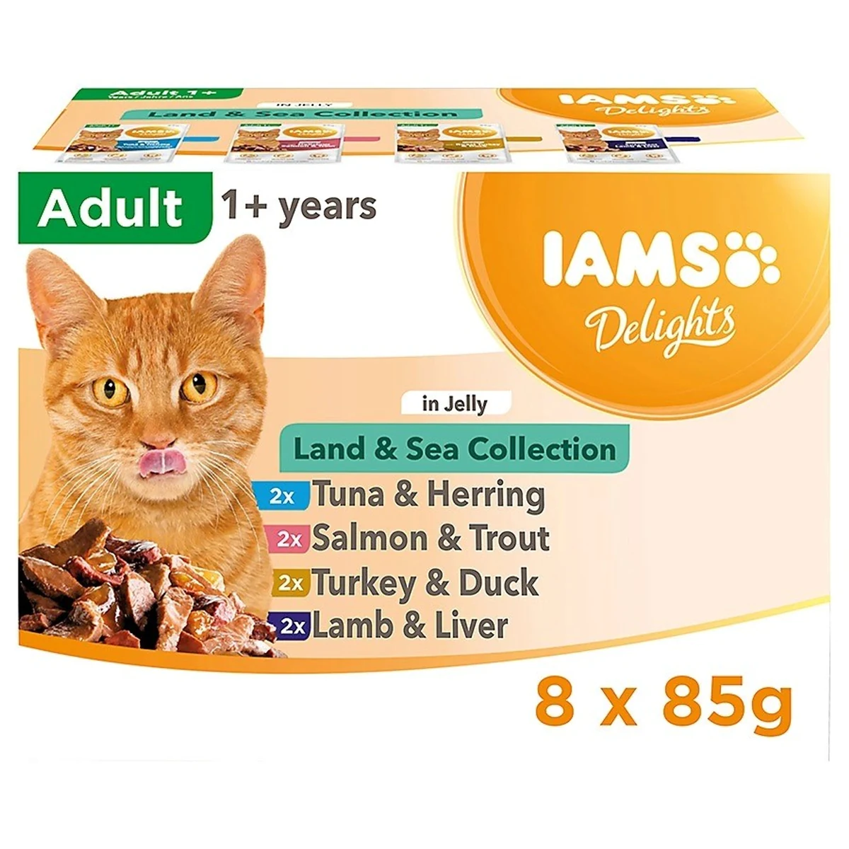 IAMS Delights Land & Sea Collection in Jelly 8x85g