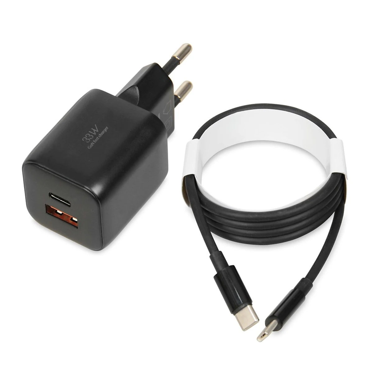 IBOX ŁADOWARKA UNIWERSALNA C-42 GAN PD33W USB A+C CZARNY