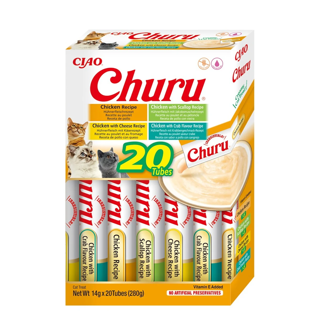 INABA CAT CHURU VARIETIES - kurczak 20 x 14 g