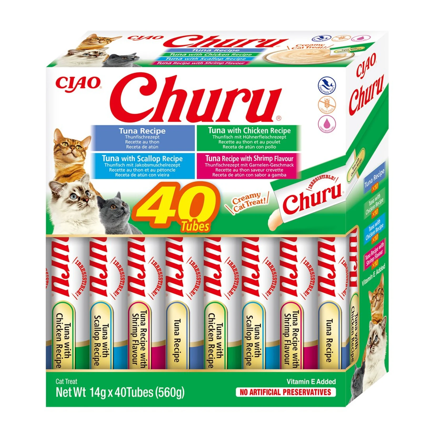INABA CAT CHURU VARIETIES - Przysmak 40x14 g — zdjęcie 1 z 6