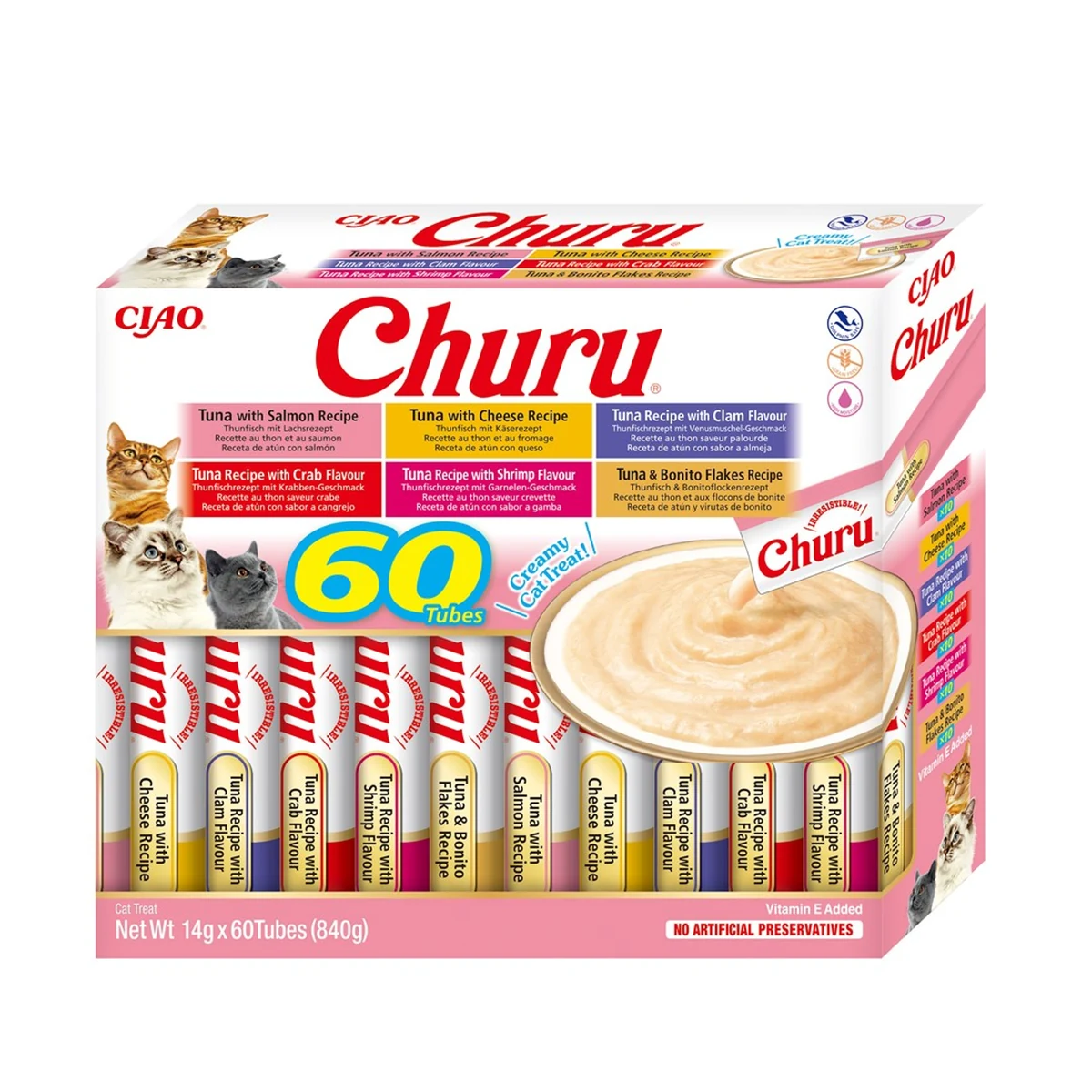 INABA CAT CHURU VARIETIES tuńczyk 60 x 14 g