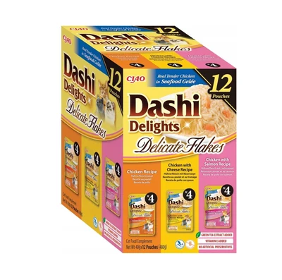 Mokra karma dla kota INABA CAT D.D. Delicate Flakes 12x40g (saszetki)