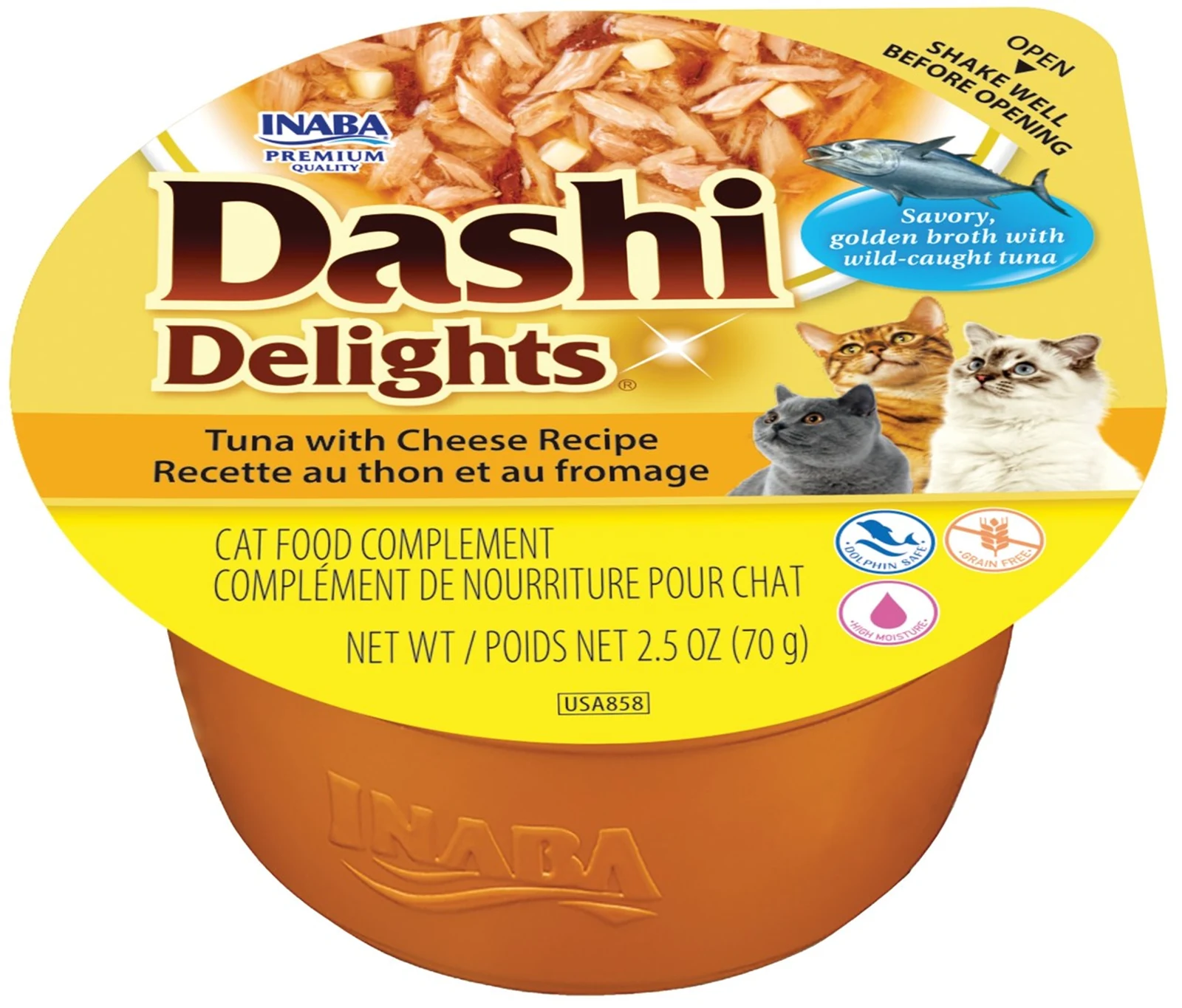 INABA CAT DASHI DELIGHTS TUNA WITH CHEESE 70g